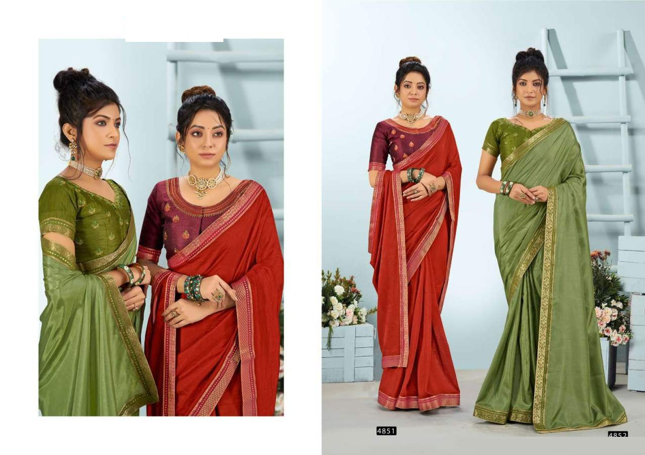 Jaimini Latest Designer Festive Wear Vichitra Silk Saree Collection